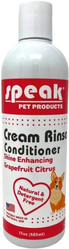 Miniatura 8 de Speak Pet Products Acondicionador de enjuague en crema natural para perros, ciruela de arándanos iluminadores, 17 onzas