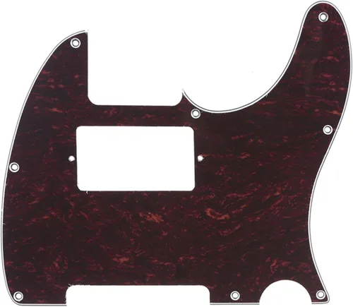 Miniatura 10 de Musiclily - Golpeador de 8 agujeros, humbucker, para Fender Telecaster estadounidense/mexicana de estilo moderno, guitarra eléctrica, 1 capa, negro