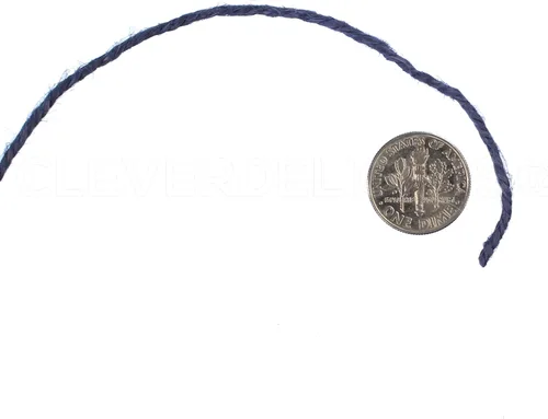 Miniatura 2 de CleverDelights Cordel de yute azul marino, 50 yardas, 0.079 in de diámetro, cuerda de yute