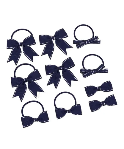 Miniatura 7 de Pinzas para el pelo con lazos de lunares para bebé niña, pasadores y pasadores BBG54 (B2-rojo)