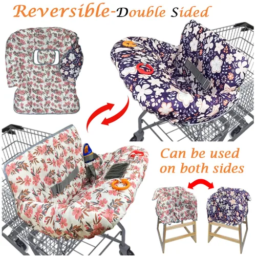 Miniatura 2 de Funda para carrito de compras para bebé, funda para carrito de abarrotes para bebé niño y bebé niña, funda para silla alta para bebé y niño pequeño
