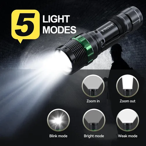 Miniatura 5 de E-riding Paquete de 2 varitas de tráfico recargables, linterna LED de control de tráfico de 11 pulgadas, bastón de seguridad naranja pequeño con 5