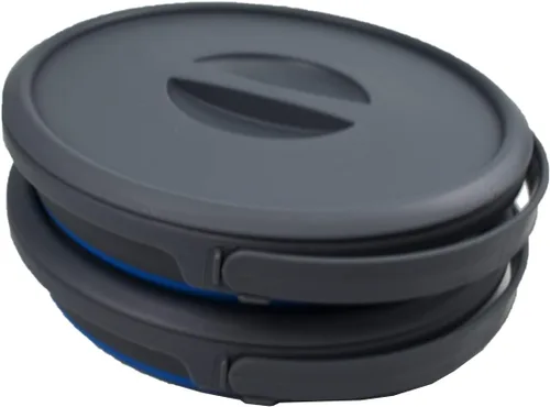 Miniatura 3 de SAMMART Cubo de plástico plegable de 5.5L (1.4 galones) con tapa, bañera redonda plegable con tapa, cubo de agua portátil para pesca, bote de agua
