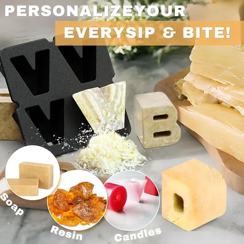 Miniatura 7 de Molde personalizado para cubitos de hielo Letra N - Molde de hielo de silicona con letras para moldes de cubitos de hielo personalizados y moldes