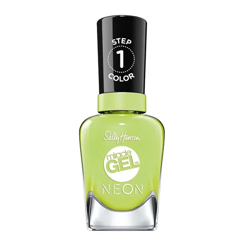Miniatura 30 de Sally Hansen Miracle Gel Neons Esmalte de uñas de calidad de salón Fórmula similar a gel, sistema de dos pasos, no necesita luz UV, larga duración
