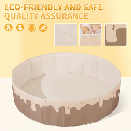 Miniatura 8 de Piscina de pelotas para bebés de 1 a 3 años, tienda de campaña plegable para niños, corralito de juegos con bolsa de almacenamiento, para niños