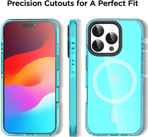 Miniatura 36 de AICase Funda protectora para iPhone 16 compatible con iPhone 16, delgada, ligera, transparente [no amarillenta] Diseño vibrante