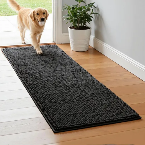 Miniatura 16 de Subrtex - Alfombras de baño de chenilla, tapete de baño de felpa corta y suave, tapete de ducha absorbente de agua, tapete de baño para la ducha
