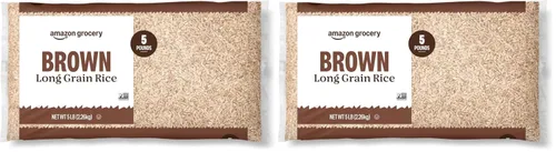 Miniatura 6 de Amazon Grocery, Arroz integral de grano largo, 5 libras (anteriormente Amazon Fresh, el empaque puede variar)