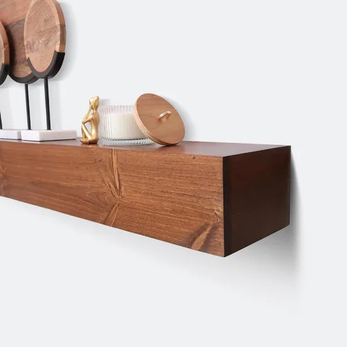 Miniatura 3 de Urbandi Repisa de Chimenea Moderna, Contemporánea, Repisa Flotante, Estante, Hecho a Mano, (Provincial, 36L x 6H x 8D pulgadas)