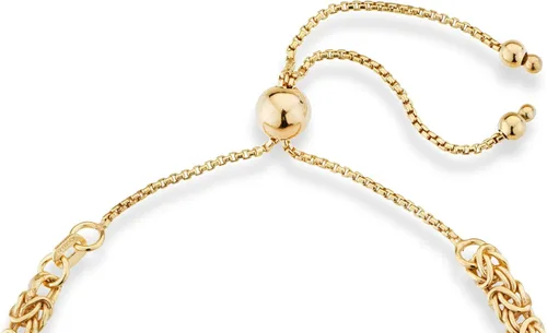 Miniatura 5 de Miabella Pulsera de plata de ley 925 italiana de 0.157in bizantina ajustable Bolo cadena de eslabones para mujer, hecha a mano en Italia, Plata