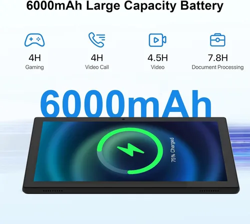 Miniatura 7 de Tableta de 10 pulgadas con estuche Stylus, tabletas Android 15 8 GB RAM 32 GB ROM compatible con 1 TB expandir, tableta de 10.1 pulgadas, incluye