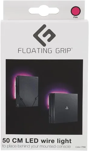 1 feet/0.5M Light Strip by FLOATING GRIP - LED Light Strip with USB Plug and Removeable Sticker on The Back. (Pink)