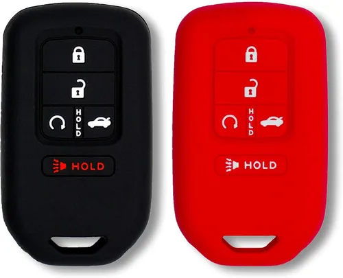 Miniatura 14 de Autobase Funda de silicona para llavero Honda Civic Accord HR-V CR-V Pilot Sport SI EX EX-L Touring 2022 2023 2024 2025 2026 Funda de protección