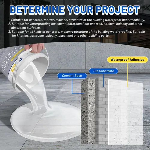 Miniatura 4 de Agente impermeable invisible, sellador impermeable Hupeyna de 1.32 galones, pegamento impermeabilizante, agente de revestimiento transparente a