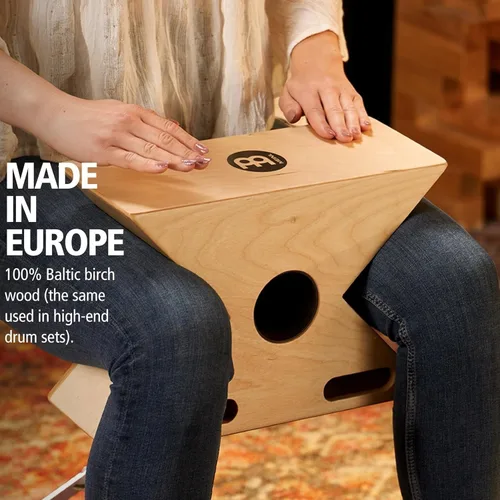 Miniatura 4 de Meinl Hybrid Slaptop Cajon Box Drum con caja y bongo, puertos de sonido delanteros - Fabricado en Europa - Madera de abedul báltico, 2 años