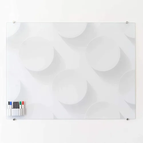 Miniatura 4 de Pizarra magnética de borrado en seco para vidrio o cualquier pizarra blanca (marcadores no incluidos) – Potentes imanes de neodimio