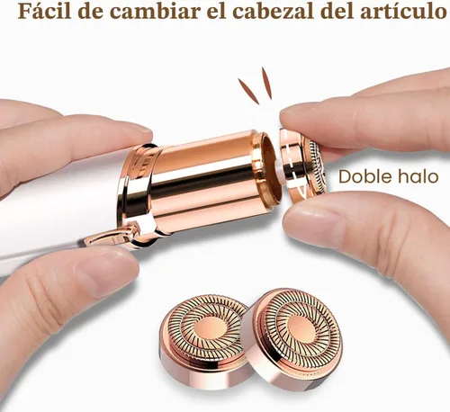Miniatura 3 de innobeaut Depilación facial para mujeres, removedor de vello facial eléctrico sin dolor para cara, labios, barbilla con USB recargable, azul
