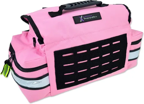 Miniatura 3 de Lightning X Products Pequeño bolso EMT Medico de primeros auxilios Socorrista Trauma EMS con divisores - Rosa para damas