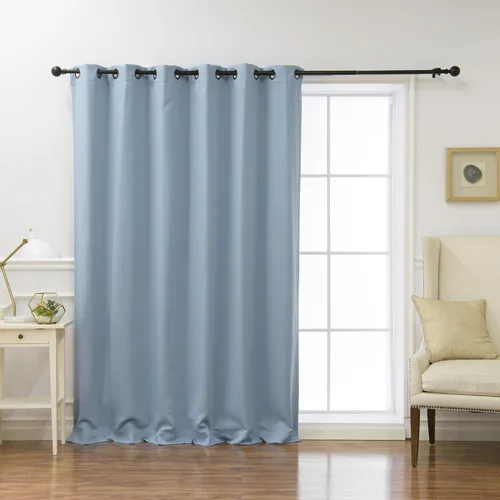Miniatura 12 de Best Home Fashion Cortina térmica opaca con parte superior con ojales anchos Azul