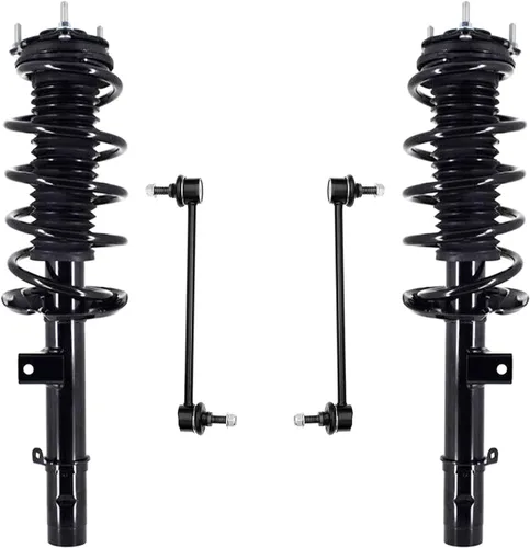 Miniatura 16 de Detroit Axle - Kit de puntales delanteros para Jeep Grand Cherokee 2005-2010 2006-2010 Commander 2007 2008 2009, 2 montajes rápidos de 2 barras