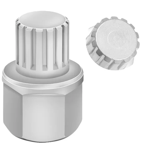 Miniatura 19 de Llave de tuerca de bloqueo de rueda de 11/15PT compatible con BMW, enchufe de tuerca de bloqueo de rueda AdaPTer, herramienta de extracción