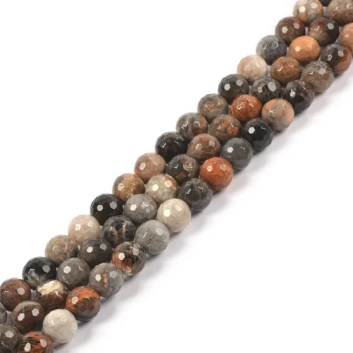 Miniatura 13 de Piedra lunar natural de 0.315 pulgadas (0.315 in), cuentas redondas sueltas para hacer collares, pulseras, joyas, 15 pulgadas