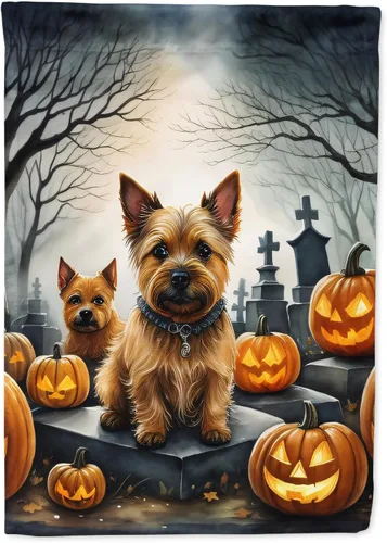 Miniatura 72 de Caroline's Treasures DAC2011GF - Bandera decorativa para jardín de Halloween con diseño de beagle para jardín, jardín, jardín, jardín, multicolor