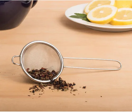 Miniatura 4 de HIC Kitchen Colador de malla doble fina, acero inoxidable 18/8, juego de 2, incluye colador de 5 y 7 pulgadas