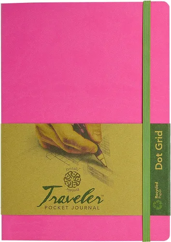 Miniatura 16 de Cuaderno de bocetos Travelers Dot Grid Pentalic Art, libre de ácidos