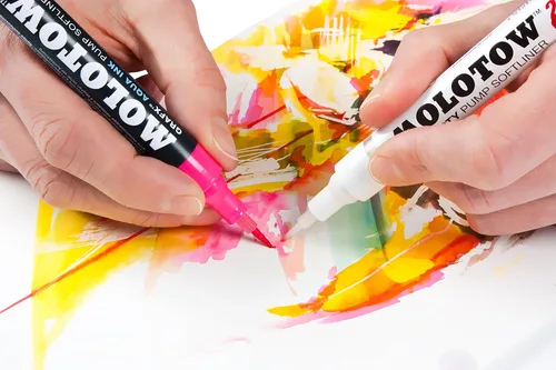 Miniatura 4 de MOLOTOW GRAFX Aqua Ink Soft Liner - Marcador de bomba de pincel, licuadora, 1 unidad (699.039)