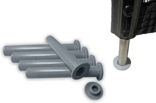 Juego de 5 fundas y tapas grises para valla de seguridad de piscina, fabricado originalmente por Life Saver Pool Fence DIY – Diámetro de base de 5/8