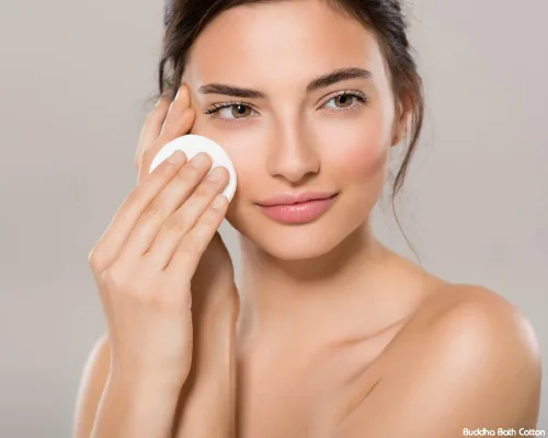 Miniatura 2 de Algodón facial redondo profesional de alta calidad, lujoso, 100% natural, hipoalergénico, sin rellenos, maquillaje y algodón facial, 3 paquetes