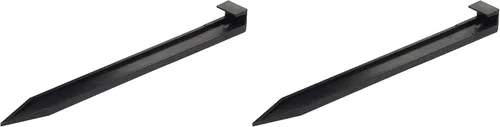 EasyFlex Paquete de estaca de anclaje de paisaje de 10 pulgadas, 10 unidades, color negro (paquete de 2)