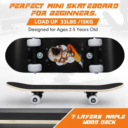 Miniatura 2 de Honoson Juego de 7 piezas de rodilleras, coderas y muñequeras para patinetas para principiantes y niños pequeños