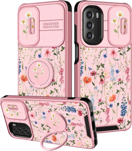 Miniatura 45 de para Moto G 5G 2023 funda - Cubierta de teléfono linda con corazón para mujeres y niñas, diseño único negro con cubierta deslizante para la cámara