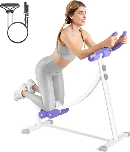 Miniatura 9 de Home Gym Systems Ab Machine, Ab Workout Equipment, Adjustable Ab Trainer Machine for Abs Workout at Home Gym, Foldable, Knee Protection, Abdominal