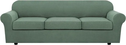 Miniatura 89 de H.VERSAILTEX - 3 fundas de sofá elásticas para 2 cojines de sofá. Fundas para muebles de sala de estar (funda base más 2 fundas de cojín de asiento)