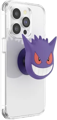 Miniatura 2 de PopSockets Agarre para teléfono con soporte expansible, agarre adhesivo, PopOut, Pokémon - Cara de Gengar
