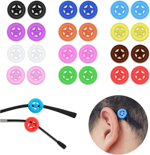 Miniatura 11 de SooGree Agarre de silicona para gafas, retenedor de manga con punta de patilla, retenedores antideslizantes para gafas para niños y adultos