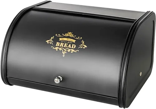 SOTECH Caja de Pan Vintage para Cocina, Contenedor de Estilo Metálico Liviano de Grado Alimentario para Cubo de Almacenamiento en Encimera, Caja de