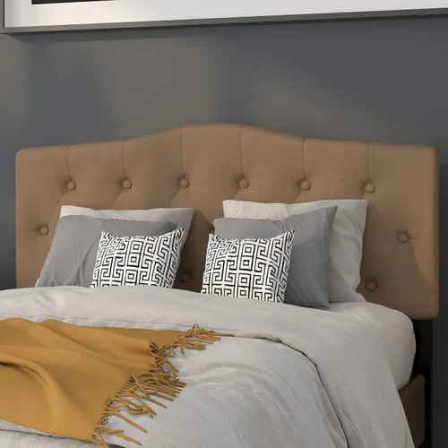 Miniatura 21 de Flash Furniture Cambridge - Cabecera tapizada capitoné tamaño individual en tela beige