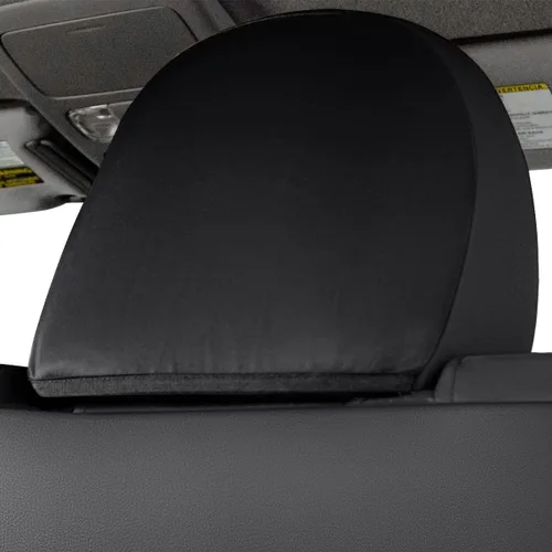 Miniatura 5 de LUCKYMAN CLUB Tacoma 2005-2015 - Fundas de asiento de ajuste personalizado para cabina de tripulación con piel sintética (2005-2015 negro)