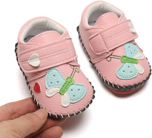 Miniatura 3 de HsdsBebe Zapatos deportivos de piel sintética para bebés, niños y niñas, con suela de goma, primeros pasos, zapatillas de cuna
