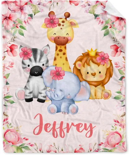 Miniatura 44 de Manta personalizada de franela de vellón de mariposa para bebé, manta de regalo personalizada con nombre, manta ligera y suave, bonita manta