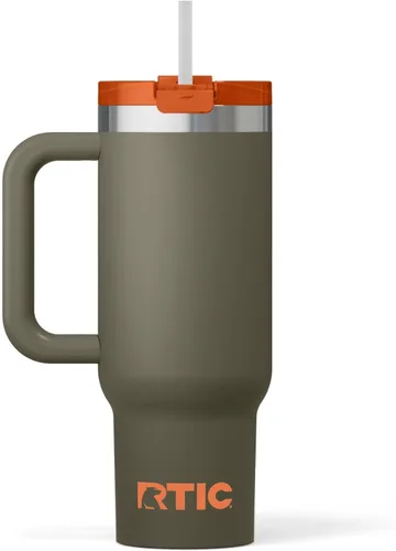 Miniatura 29 de RTIC Vaso Tumbler de Viaje por Carretera de 30 oz con Doble Pared Revestido de Cerámica Aislado Taza Portátil de Café de Viaje de Acero Inoxidable
