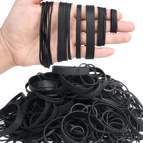 HAIDIBAO Bandas de goma de varios tamaños bandas elásticas negras bandas elásticas tácticas para suministros de oficina 0.5 libras tamaño 10, tamaño