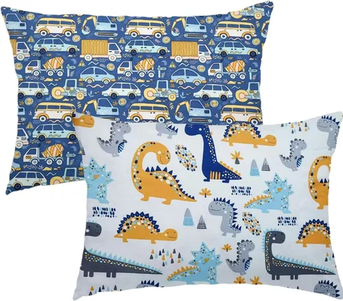 Miniatura 11 de Funda de almohada de viaje para niños, 2 paquetes de fundas de almohada 100% algodón para niños pequeños para ropa de cama, funda de almohada de 14