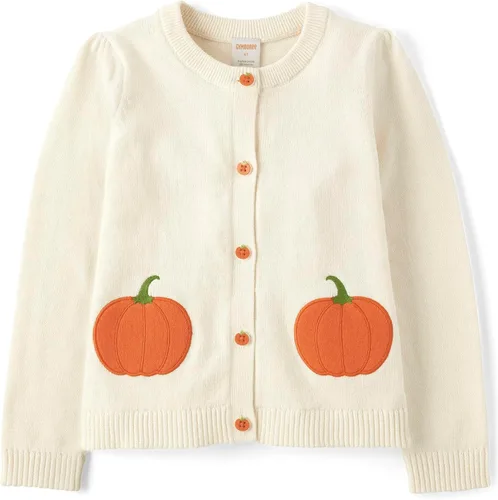 Miniatura 12 de Gymboree - Cárdigan de manga larga con botones frontales para bebés y niñas pequeñas Blanco