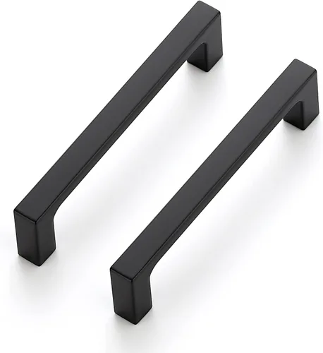 Miniatura 15 de Ravinte Paquete de 5 manijas de cajón con centros de agujero de 3 pulgadas, manijas de gabinete negro mate, manijas de cajón sólido, accesorios
